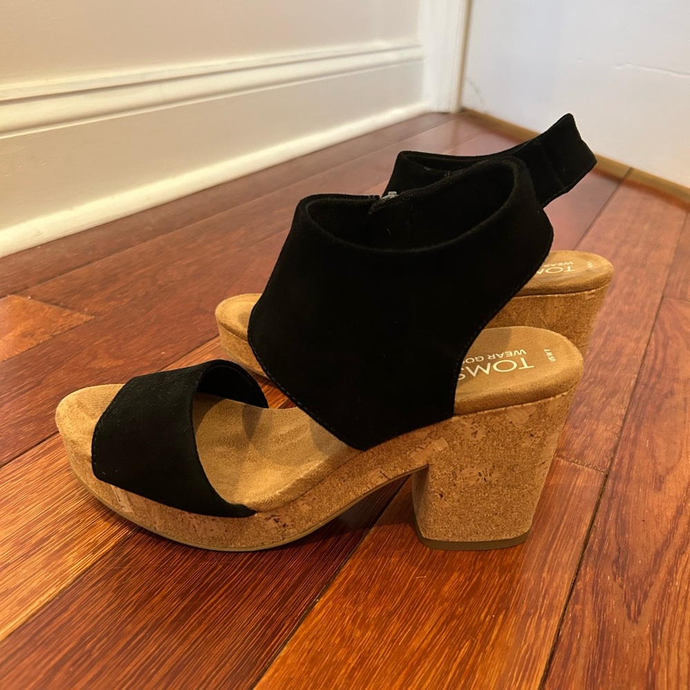 TOMS Majorca Cut Out Sandal Black